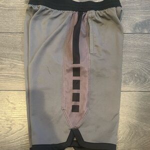 Nike Black and Gray Dri-FIT Shorts